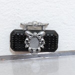 Ever After High Doll Raven Queen 1st Chapter Black and Silver Plastic Purse